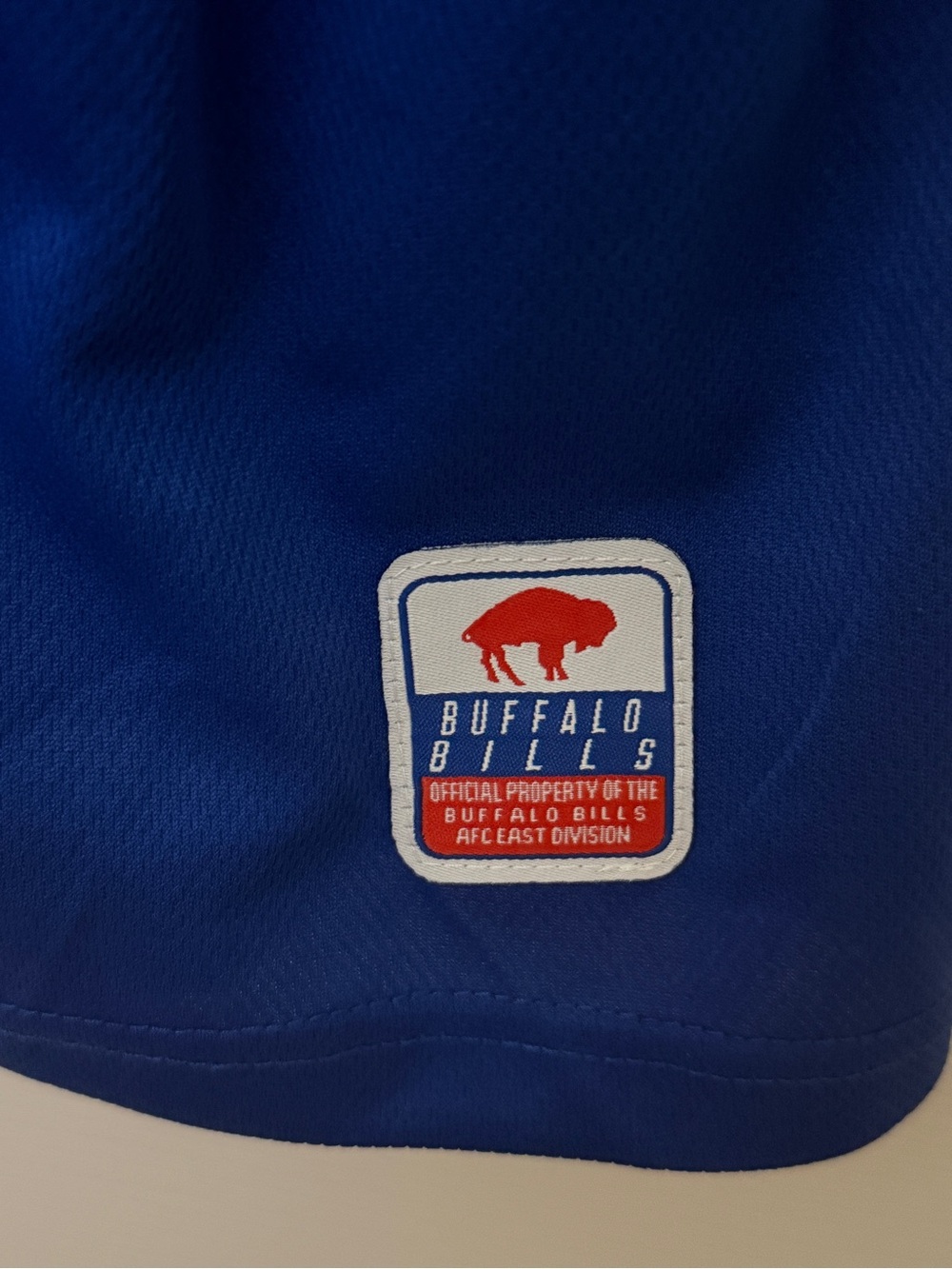 Blue Buffalo Bills Patch Button-Up Jersey with Red Accent - Picture 3 of 4